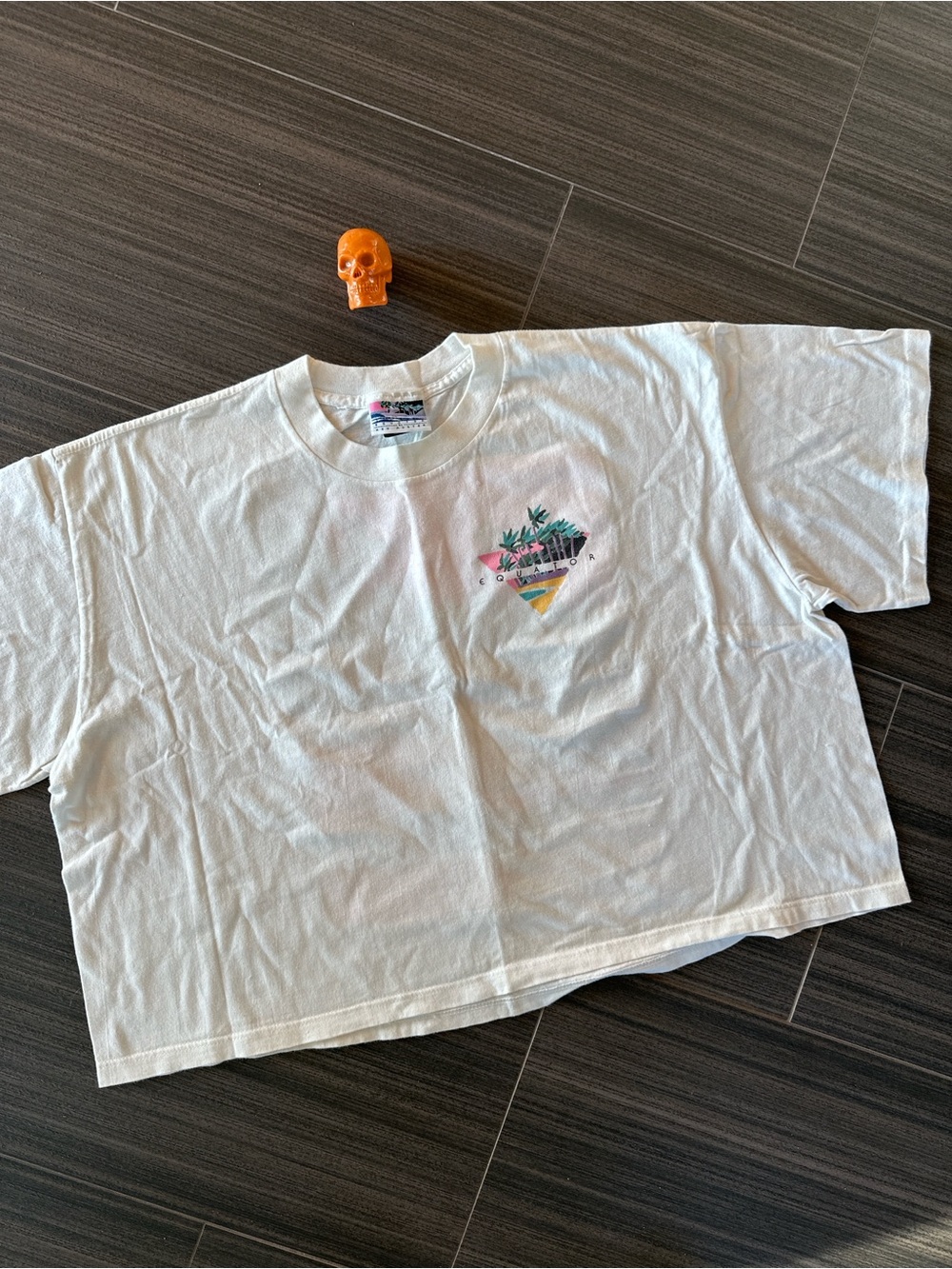 80s equator beach art shirt
